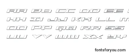 Trireme3DItalic Font