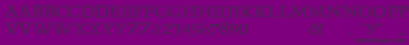 Monument Font – Black Fonts on Purple Background