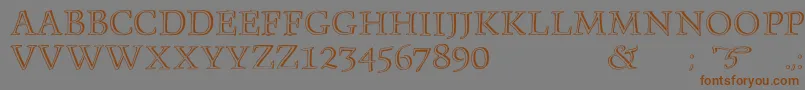 Monument Font – Brown Fonts on Gray Background