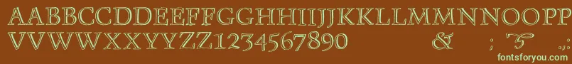 More about Monument Font Monument Font – Green Fonts on Brown Background