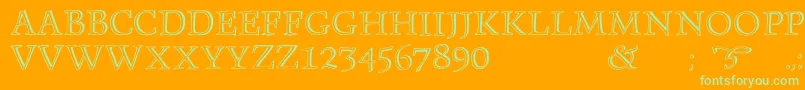 More about Monument Font Monument Font – Green Fonts on Orange Background
