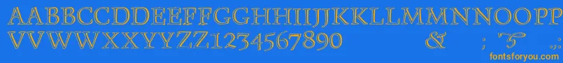 More about Monument Font Monument Font – Orange Fonts on Blue Background