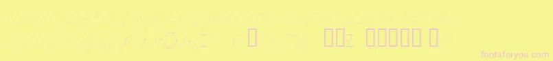 fuente LearningCurveDashedBv – Fuentes Rosadas Sobre Fondo Amarillo