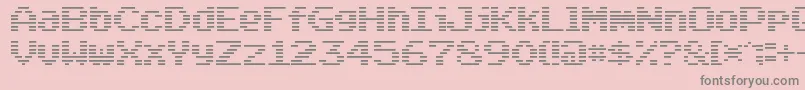 Arcade Classic Font – Gray Fonts on Pink Background