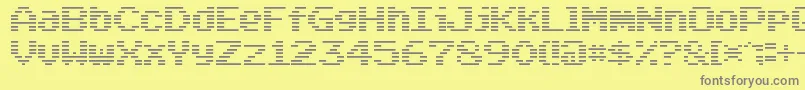 fuente Arcade Classic – Fuentes Grises Sobre Fondo Amarillo