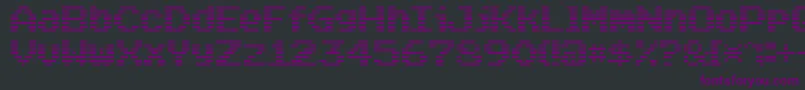Lisätietoja Arcade Classic-fontista Arcade Classic-fontti – violetit fontit mustalla taustalla