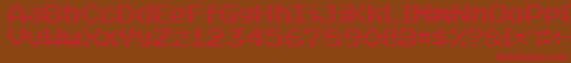 Arcade Classic Font – Red Fonts on Brown Background