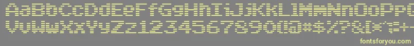 Arcade Classic Font – Yellow Fonts on Gray Background