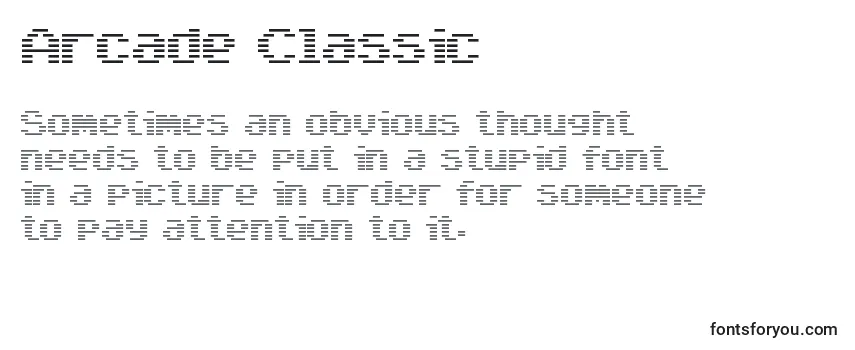 Шрифт Arcade Classic