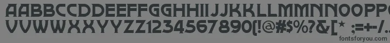 Brownwood Font – Black Fonts on Gray Background