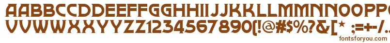Шрифт Brownwood – коричневые шрифты на белом фоне