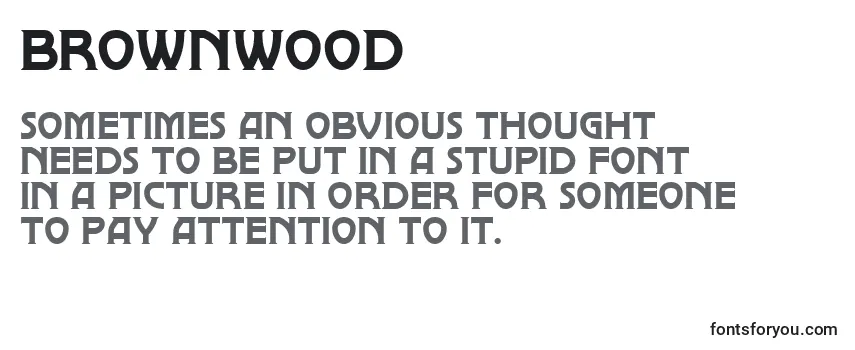 Brownwood Font