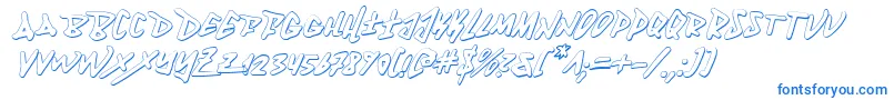 Fantom3Di-Schriftart – Blaue Schriften