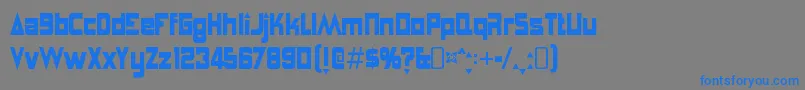 AnglepoiselampshadeRegular Font – Blue Fonts on Gray Background