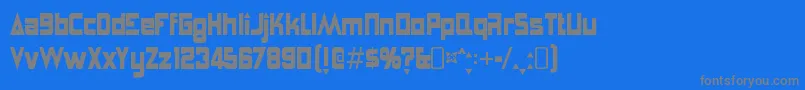 AnglepoiselampshadeRegular Font – Gray Fonts on Blue Background
