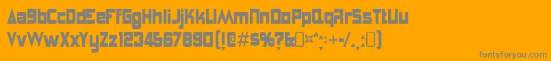 AnglepoiselampshadeRegular Font – Gray Fonts on Orange Background