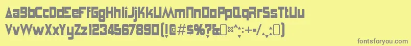 AnglepoiselampshadeRegular Font – Gray Fonts on Yellow Background