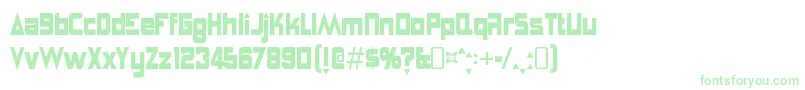 AnglepoiselampshadeRegular Font – Green Fonts on White Background