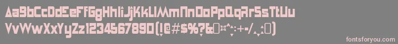 Шрифт AnglepoiselampshadeRegular – розовые шрифты на сером фоне