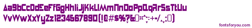 Шрифт AnglepoiselampshadeRegular – фиолетовые шрифты на белом фоне