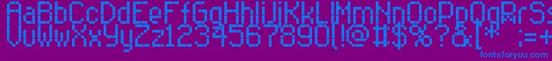 RittswoodofficeLgRegular Font – Blue Fonts on Purple Background