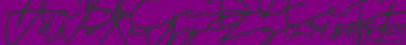 DreamOnly Font – Black Fonts on Purple Background