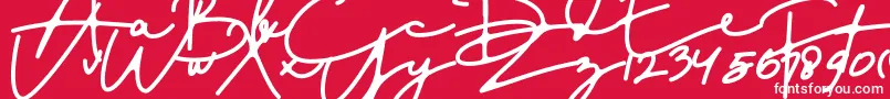 DreamOnly Font – White Fonts on Red Background
