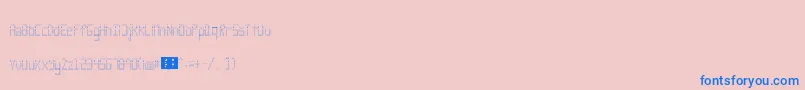 fuente Rank – Fuentes Azules Sobre Fondo Rosa