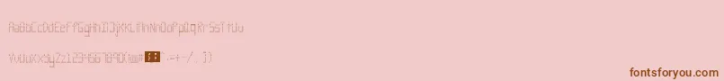 fuente Rank – Fuentes Marrones Sobre Fondo Rosa