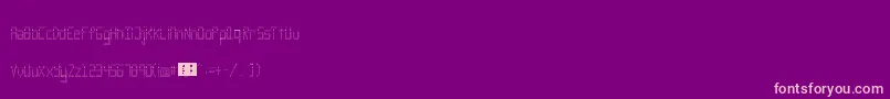 Police Rank – polices roses sur fond violet