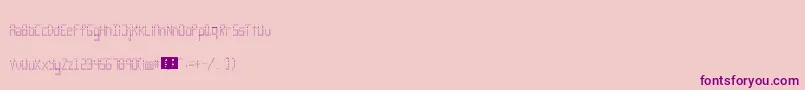 Fonte Rank – fontes roxas em um fundo rosa
