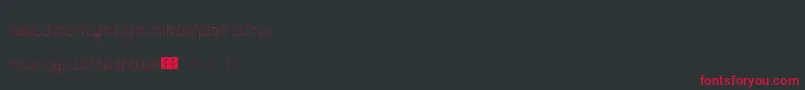 Rank Font – Red Fonts on Black Background