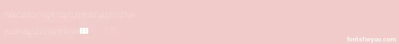 Rank-Schriftart – Weiße Schriften auf rosa Hintergrund