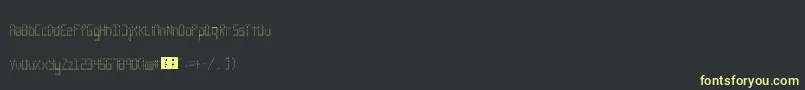 Rank Font – Yellow Fonts on Black Background