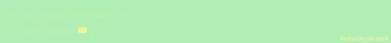 Fonte Rank – fontes amarelas em um fundo verde