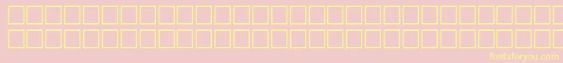 McsDiwany1SINormal. Font – Yellow Fonts on Pink Background