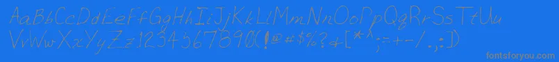 Lehn036-Schriftart – Graue Schriften auf blauem Hintergrund