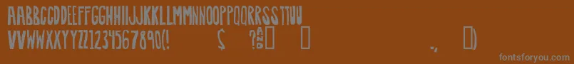 Шрифт Awkward – серые шрифты на коричневом фоне