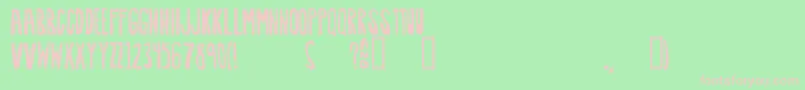 Awkward Font – Pink Fonts on Green Background