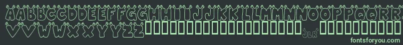 JlrStarShrek Font – Green Fonts on Black Background