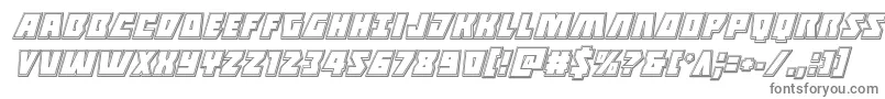 Halfshellheroengraveital-Schriftart – Graue Schriften