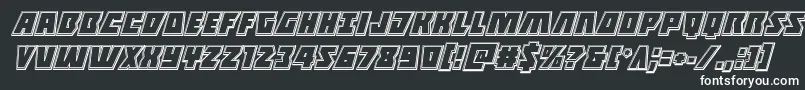 Halfshellheroengraveital-Schriftart – Weiße Schriften