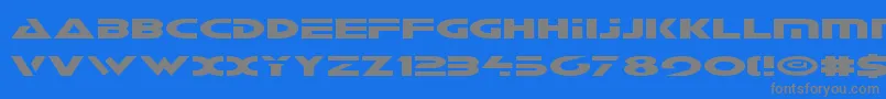 フォントGalantv2 – 青い背景に灰色の文字