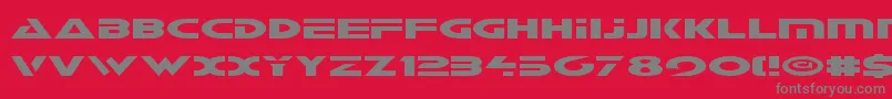 フォントGalantv2 – 赤い背景に灰色の文字