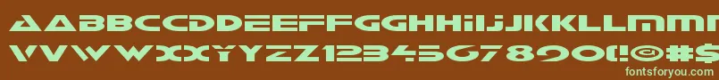 Galantv2 Font – Green Fonts on Brown Background