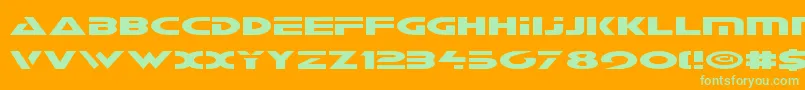 Galantv2 Font – Green Fonts on Orange Background