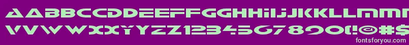 Galantv2 Font – Green Fonts on Purple Background