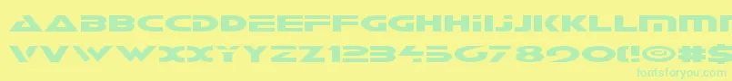 Galantv2 Font – Green Fonts on Yellow Background