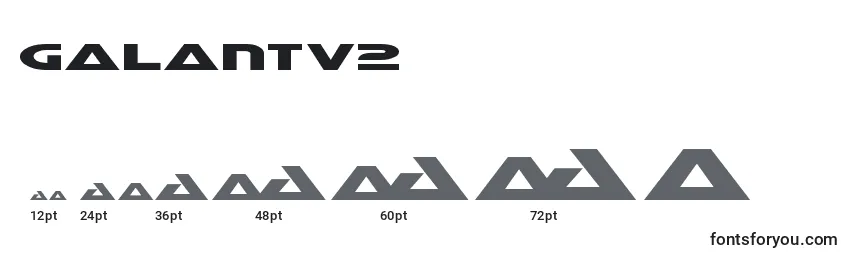 Galantv2 Font Sizes