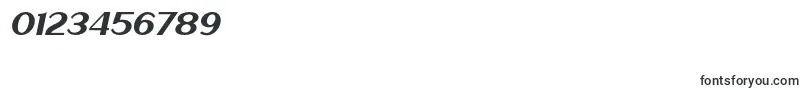 HaarlemSansItalic-Schriftart – Schriften für Zahlen und Nummern